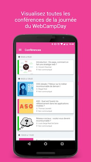 Toutes les informations dans une application mobie